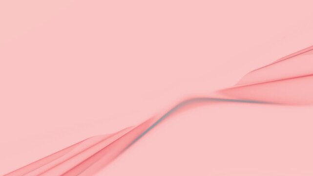 Soft pink waves ripple gently across a minimalist pastel background in a serene 3D animation loop perfect for corporate and wellness title sequences