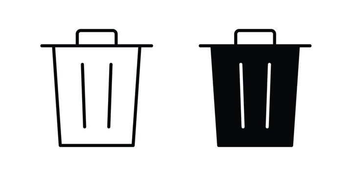 Settings sliders icon Silhouette and outline vectors