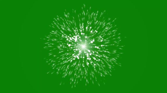 White glitter particle explosion with glowing sparkles and abstract light burst animation, cinematic 4k motion background featuring rising embers and futuristic radial shockwave effects