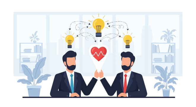 Business leaders or boss discuss on a day in office