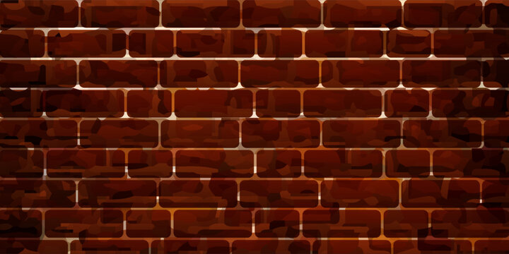 Seamless Red Brick Wall Background Texture