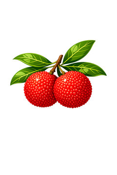 strawberry isolated on white background