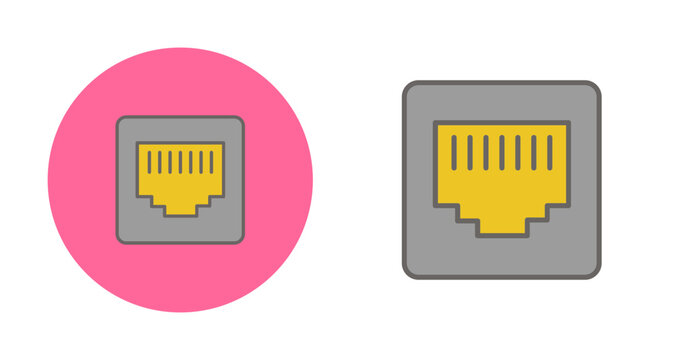 Ethernet Cable Vector Icon