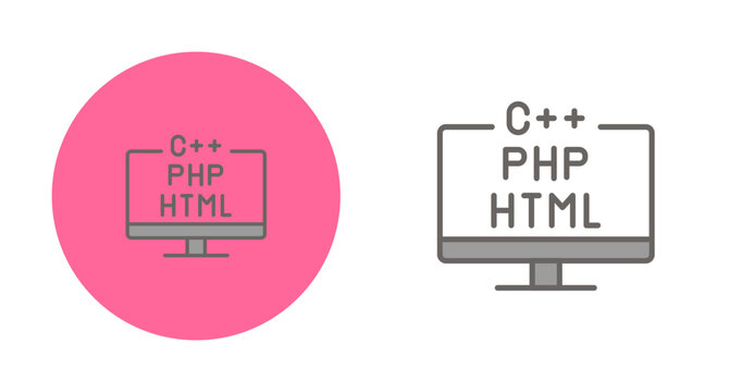 Programming Language Vector Icon