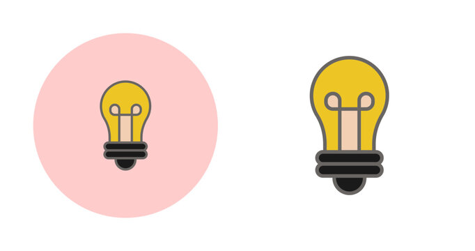 LED Bulb Vector Icon