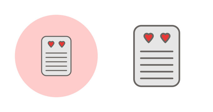Love notes Vector Icon