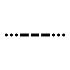 Morse code SOS signal vector illustration, international distress message in dots and dashes,  © Nadia