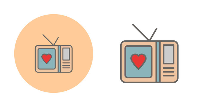 Romantic comedy movie Vector Icon