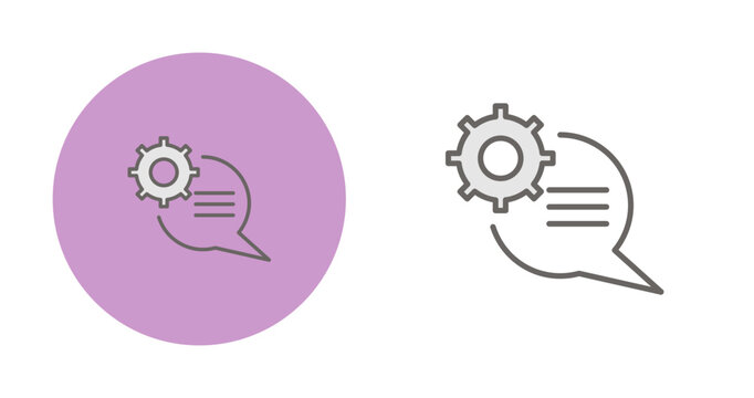 Natural Language Processing Vector Icon