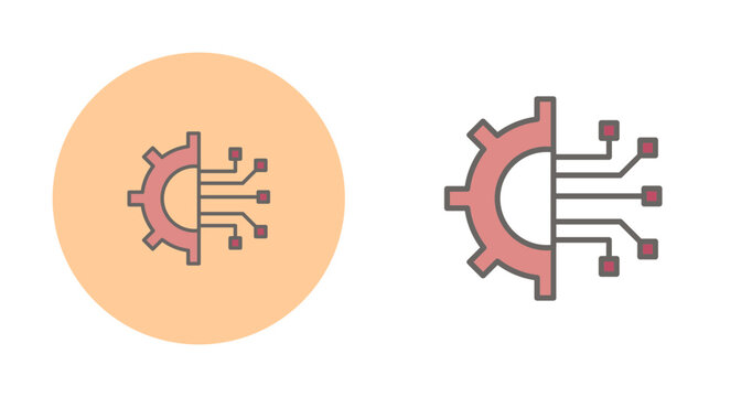 Deep Learning Vector Icon
