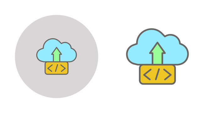 Cloud Deployment Vector Icon
