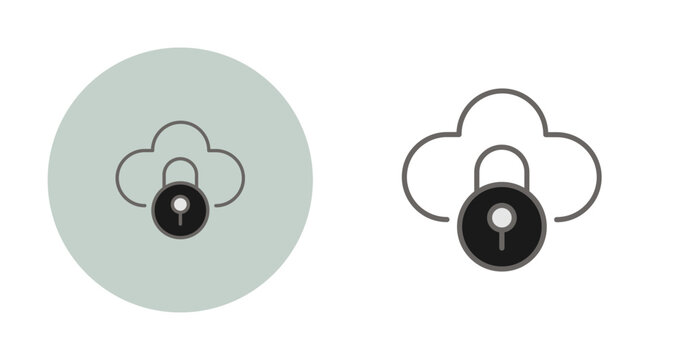 Private Cloud Vector Icon
