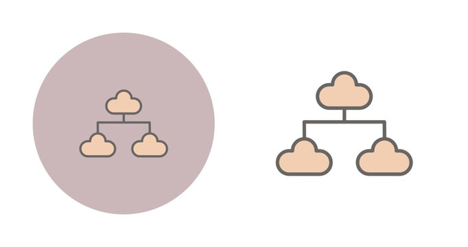 Multi Cloud Vector Icon