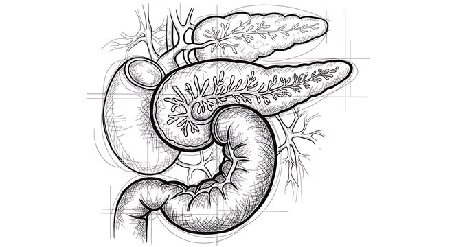 Detailed anatomical illustration of human kidneys and adrenal glands.