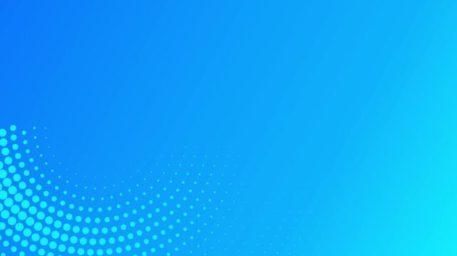 Splendid and beautiful corporate circular halftone array grid loop footage. Features a broad, clean right-side copy space making it the ultimate motion asset for video editors to overlay text, brandin