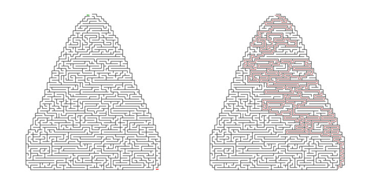 Chocolate truffle maze puzzle.