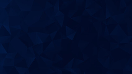 Obraz premium Abstract dark blue polygon vector pattern background. Modern 3D triangular low poly style background with copy space.