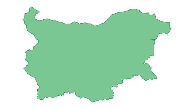 Bulgaria outline green