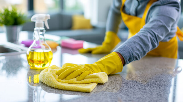 Commercial Housekeeping Specialist Maintaining Clean and Healthy Environment