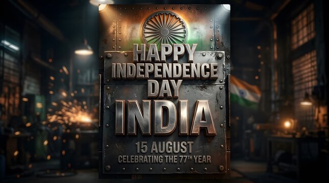 Happy independence day india celebrating 77 years of freedom