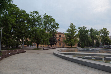 Naklejka premium Lublin city centrum