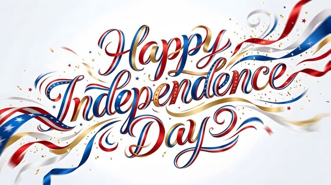Vibrant patriotic greeting for independence day celebrations
