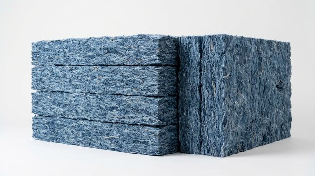 Blue Insulation Material Blocks