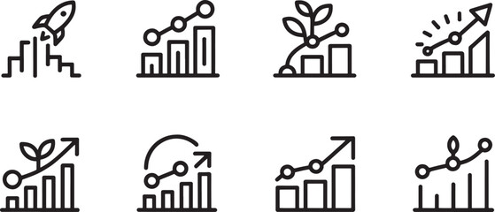 Fototapeta premium Illustrating business growth, startup, and development concepts