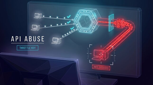 API abuse rate exceeded network traffic flow data--infrastructure