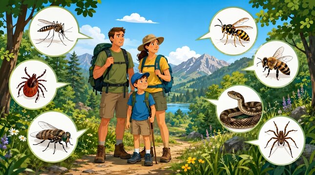 Summer outdoor safety from insect bites ticks and stings
