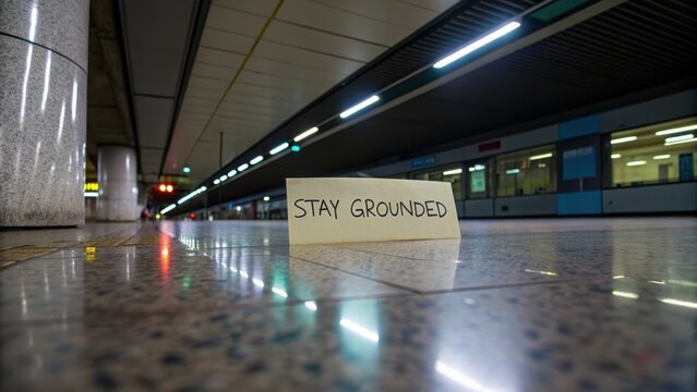 Inspirational Note on Grounded Floor in Subway Station Environment
