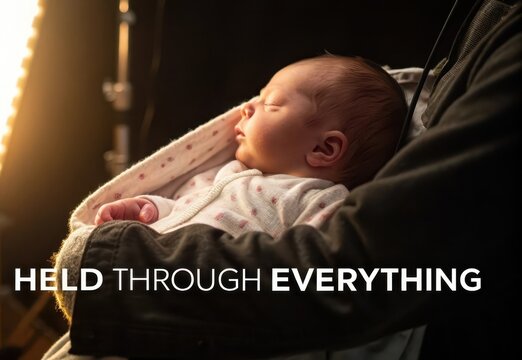 Tender Moment Between Parent and Newborn Baby in Cozy Setting