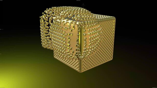 GOLDEN MONOGRAPHE CUBE 