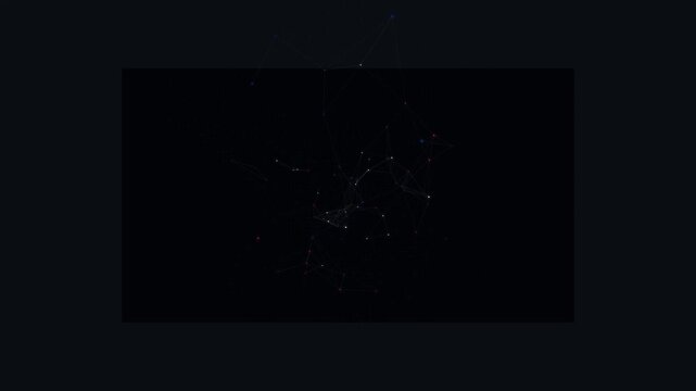 Futuristic 3D Polyhedral Constellation France Celebration &ndash; Abstract Plexus Bastille Day Background