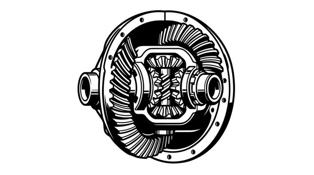 Differential Gear System Mechanics.