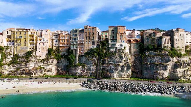 The city of Tropea in the Province of Vibo Valentia, Calabria, Italy.