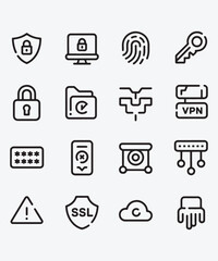 Fototapeta premium Modern Cyber Security Shield Icon Design