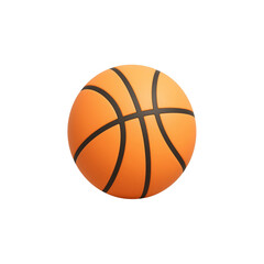 Fototapeta premium 3d basketball isolated on white background