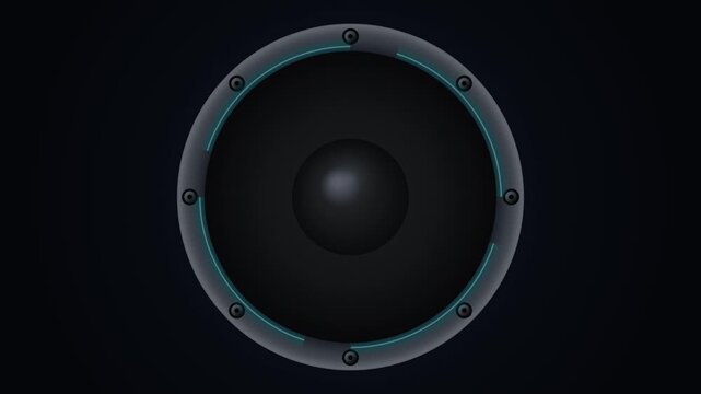 Audio spectrum equalizer displays 4K ultra detail on a sleek speaker