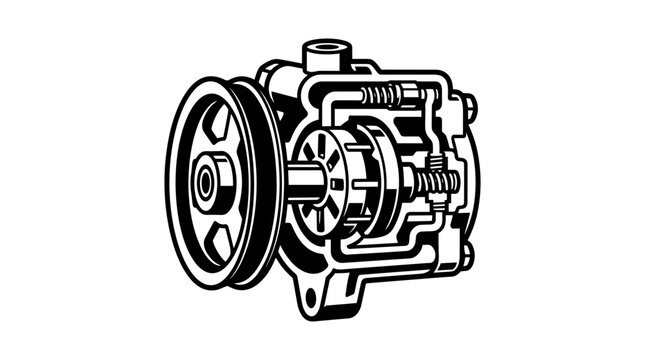Car engine water pump.