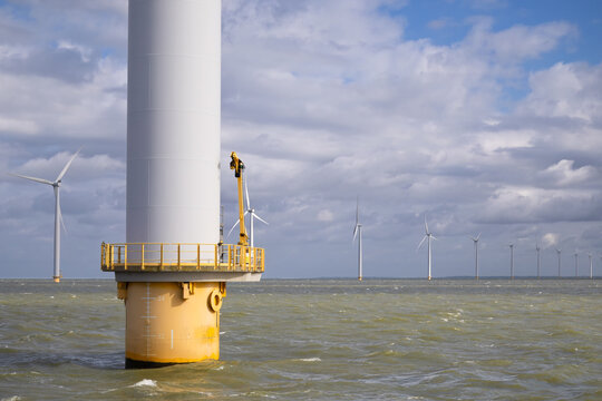 Wind Farm at IJsselmeer, Flevoland, Netherlands