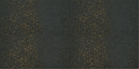 Fototapeta premium Golden glitter particles arranged in two vertical columns against a dark, textured background, creating a festive and luxurious abstract pattern.