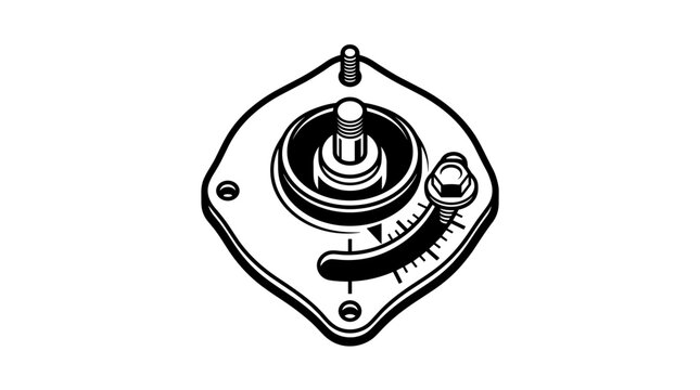 Mechanical device with dial.