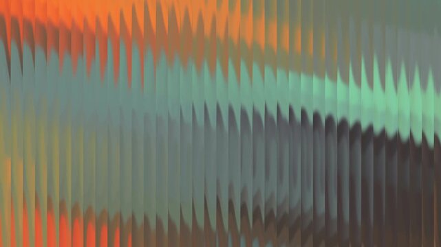 Abstract vertical wave pattern with soft orange and muted teal gradient color transitions for