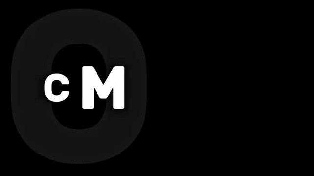 CM logo graphic design brand identity abstract modern minimalist