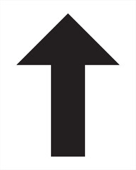 Fototapeta premium Up Arrow Icon for Navigation, Upload, Growth and Direction Indicator in Modern UI Design