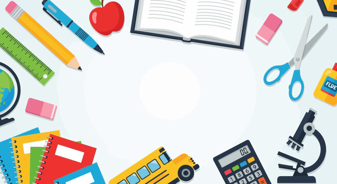 School supplies and education tools 1.