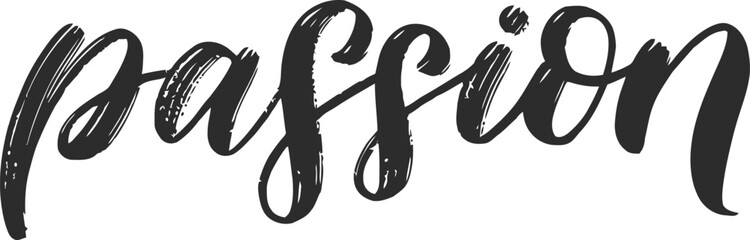 Premium quality passion icon inspiring typography design © sornaly