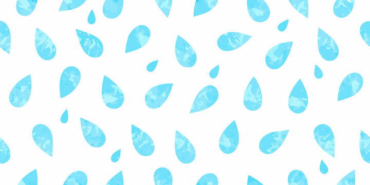 Light blue teardrop pattern on a white background seamless repeat