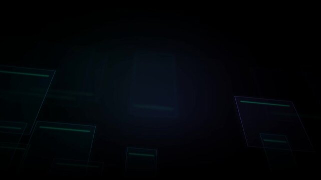 Abstract Digital Technology Background with Glowing Interface Elements